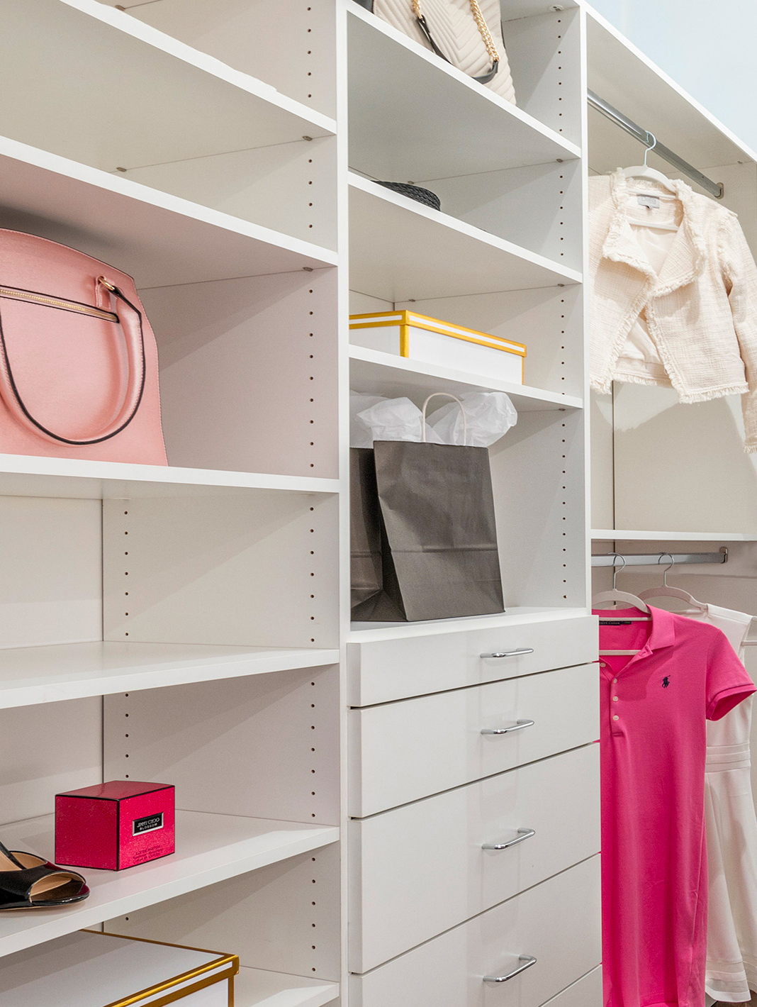 Better Closets White and Chrome